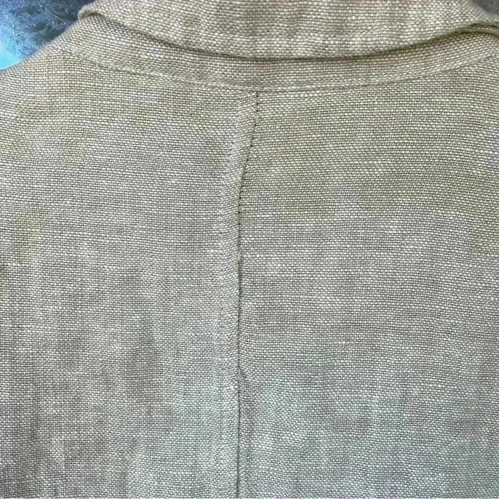 Rachel Zoe Linen Blazer Women’s Size M Beige Lightweight Button Casual Workwear - Picture 5 of 12